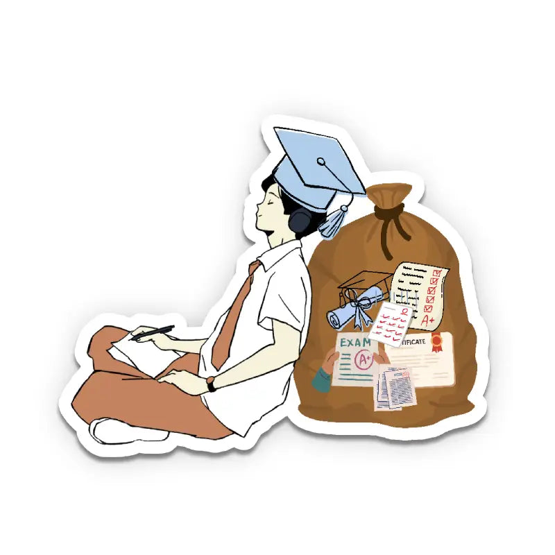 Senior Sack| Premium Kiss-Cut Laptop Sticker