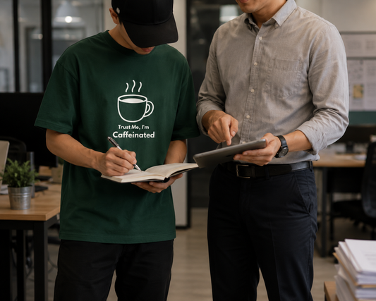 Trust me, I'm Caffeinated| Boulevard Oversized T-Shirt