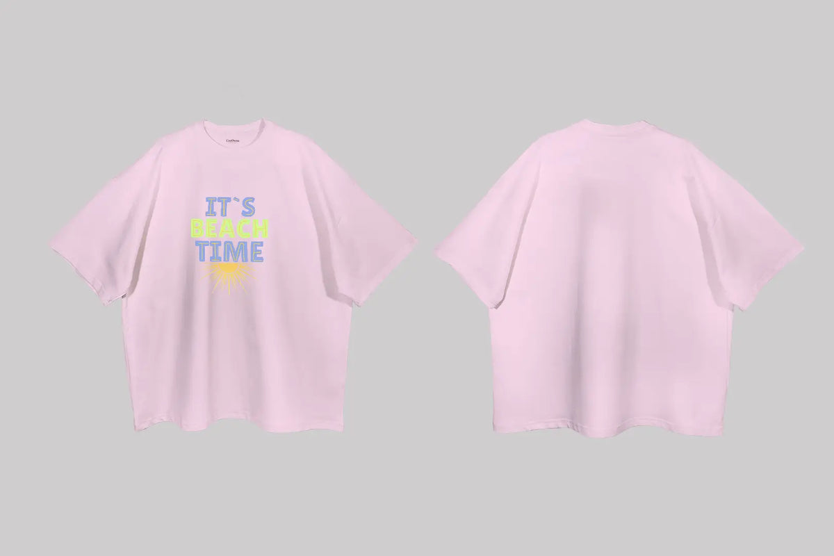 It's Beach Time| Boulevard Oversized T-Shirt