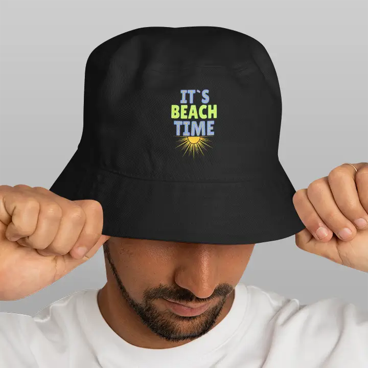 It's Beach Time| DTF Printed Bucket Hat