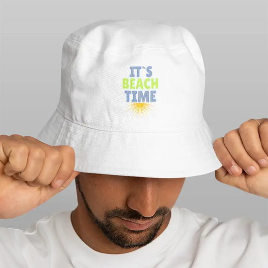 It's Beach Time| DTF Printed Bucket Hat