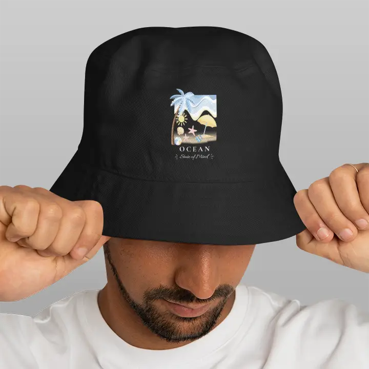 Ocean-State of Mind| DTF Printed Bucket Hat