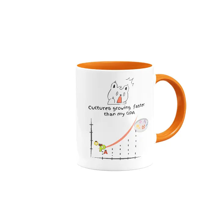 Cultures Growing Faster than My GPA | Colored Ceramic Mug