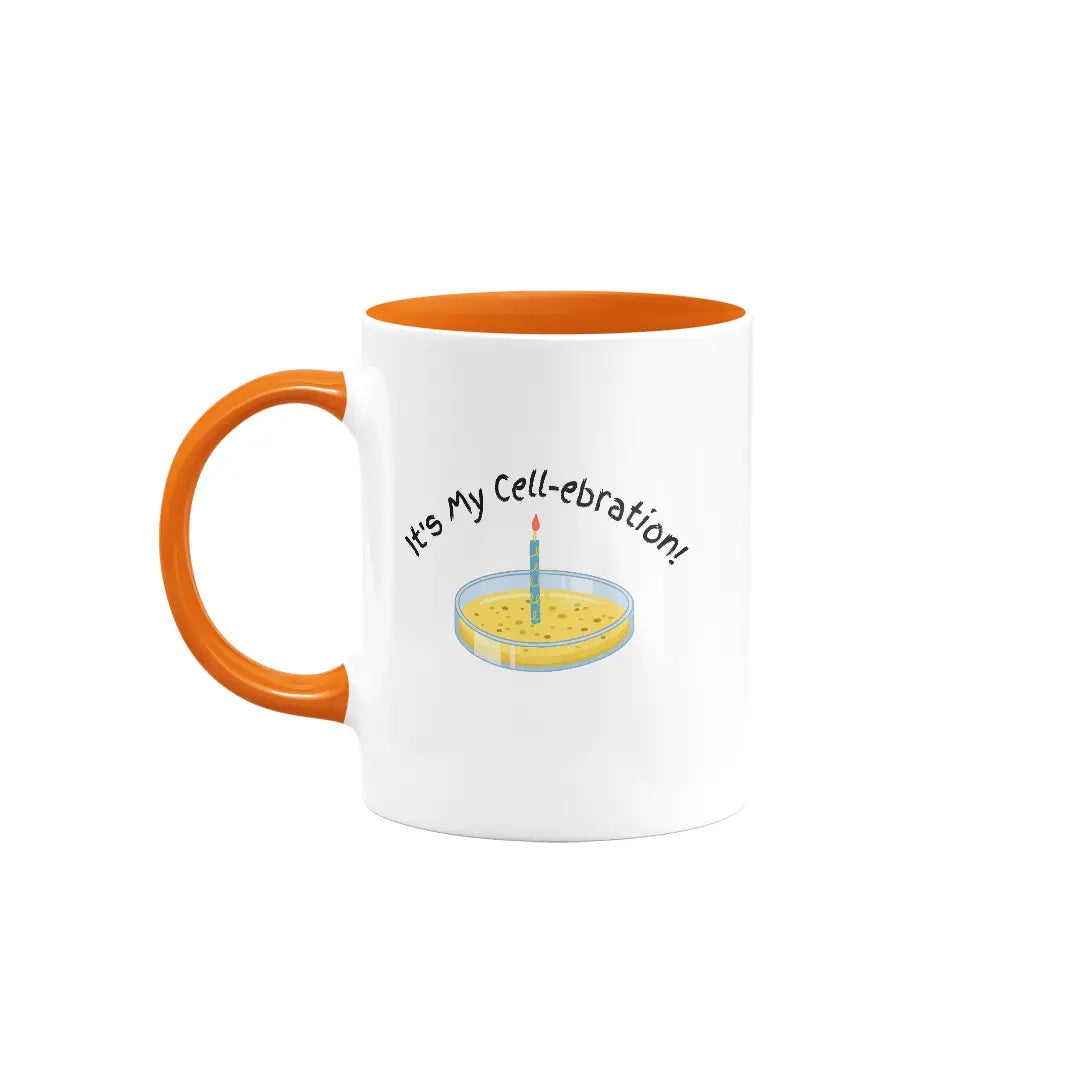 It's My Cell-ebration! | Colored Ceramic Mug