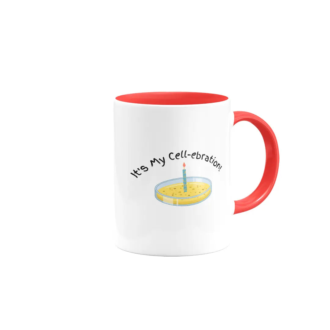 It's My Cell-ebration! | Colored Ceramic Mug