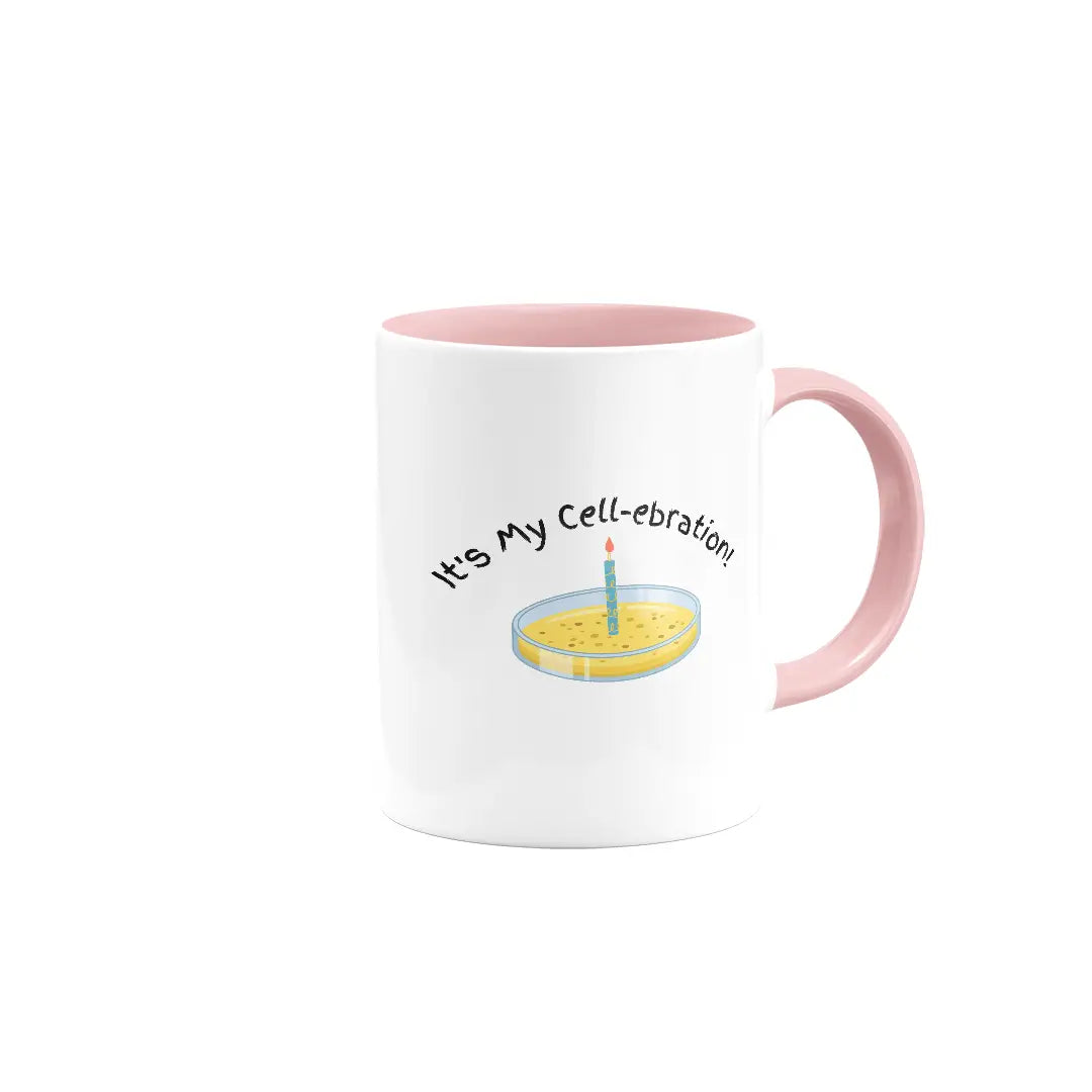 It's My Cell-ebration! | Colored Ceramic Mug