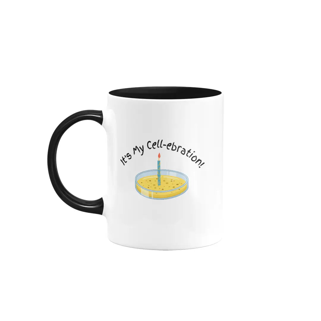 It's My Cell-ebration! | Colored Ceramic Mug