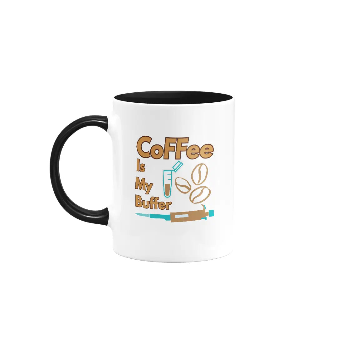 Coffee is My Buffer| Colored Ceramic Mug