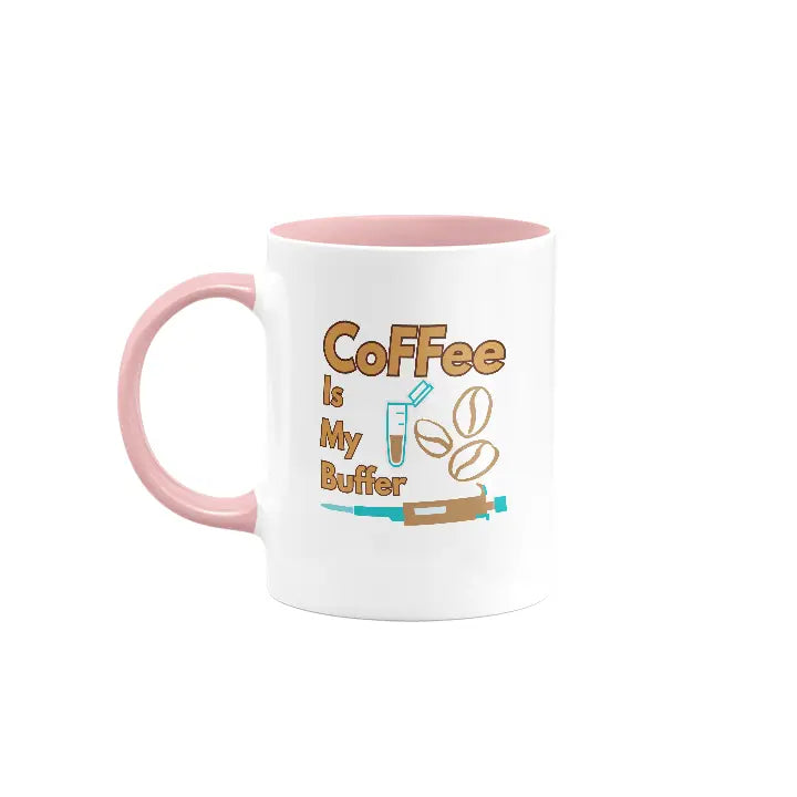 Coffee is My Buffer| Colored Ceramic Mug