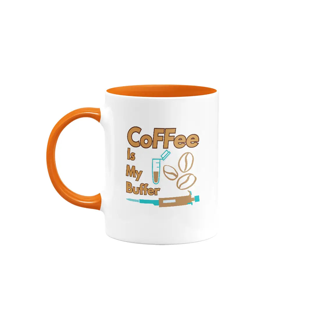 Coffee is My Buffer| Colored Ceramic Mug
