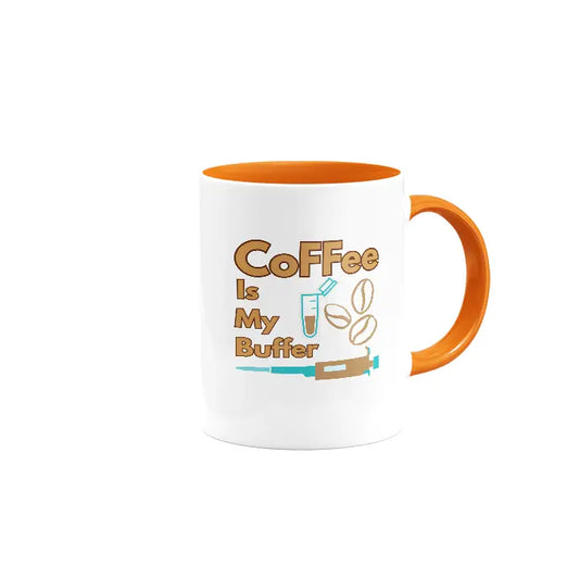 Coffee is My Buffer| Colored Ceramic Mug