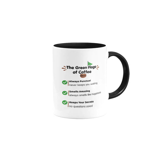 The Green Flags of Coffee | Colored Ceramic Mug