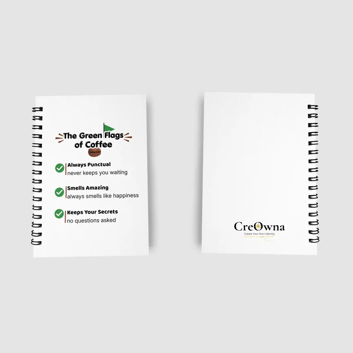 The Green Flags of Coffee | Soft & Hard Cover Notebook