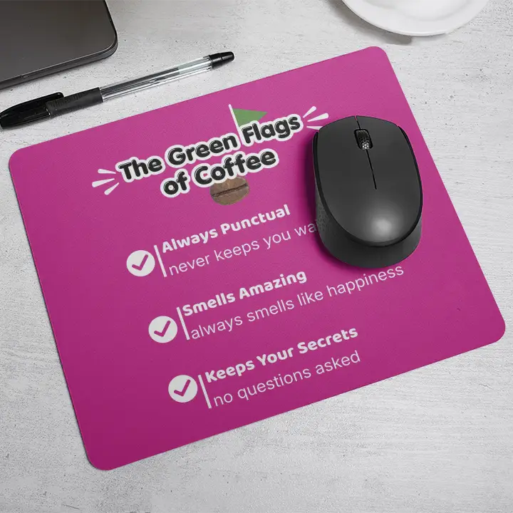 The green flags of coffee| Mouse Pad