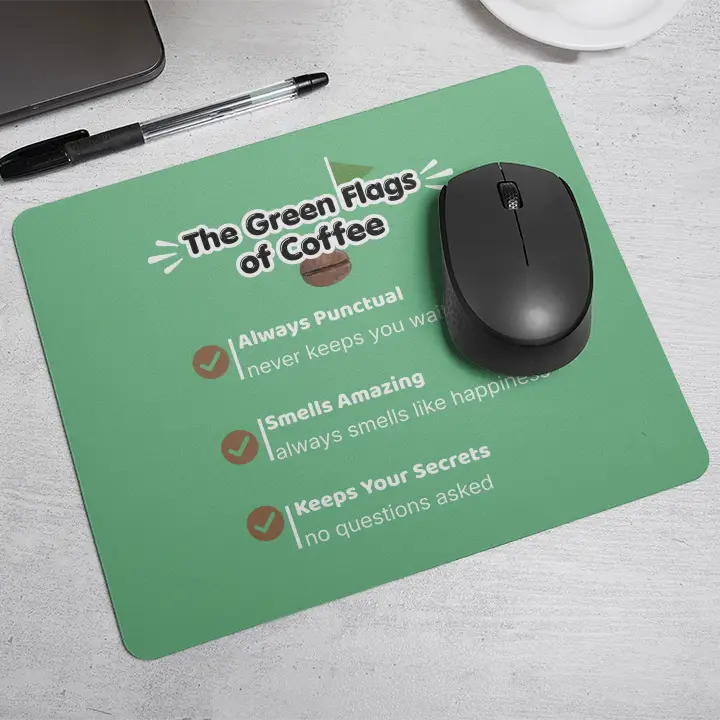 The green flags of coffee| Mouse Pad