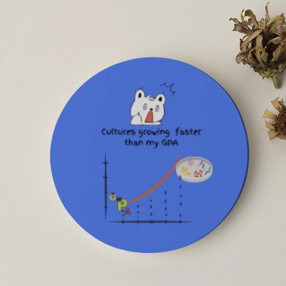 Cultures Growing Faster than My GPA | Acrylic Coaster