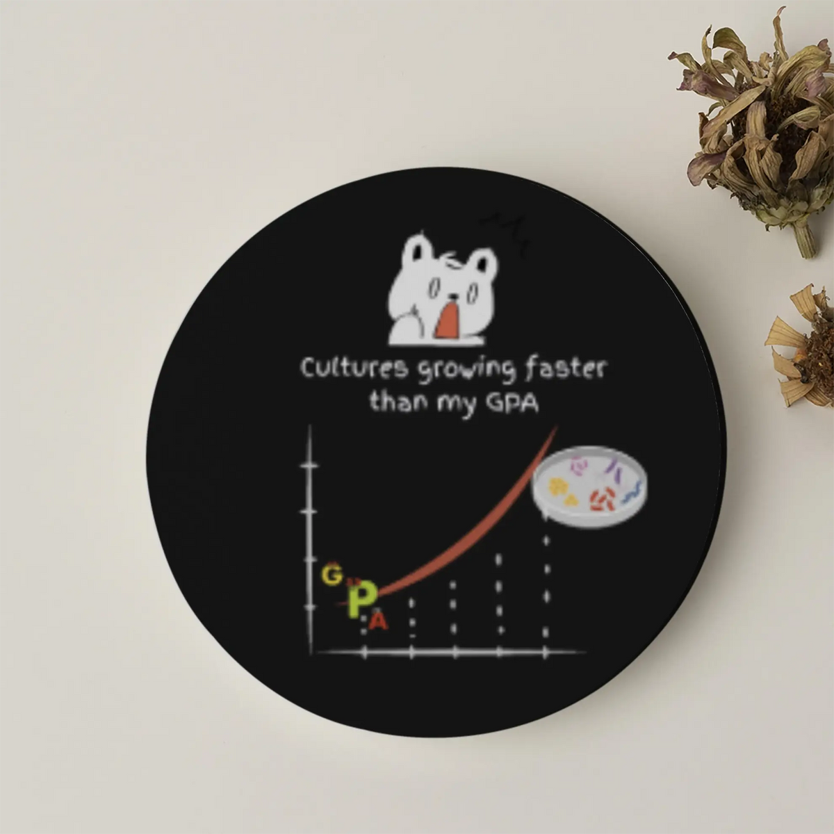 Cultures Growing Faster than My GPA | Acrylic Coaster