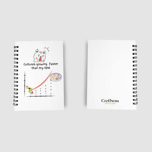 Cultures Growing Faster than My GPA | Soft & Hard Cover Notebook