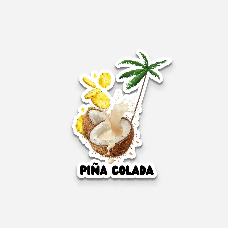 Piña Colada| Premium Kiss-Cut Laptop Sticker
