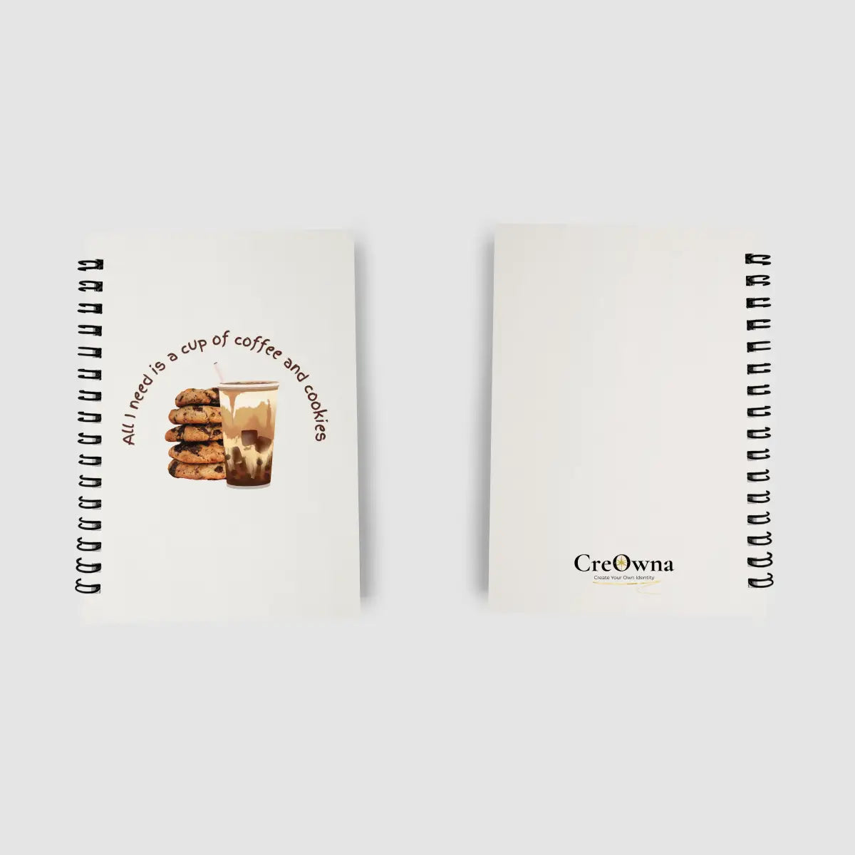 All I need is a cup of coffee and cookies | Soft & Hard Cover Notebook