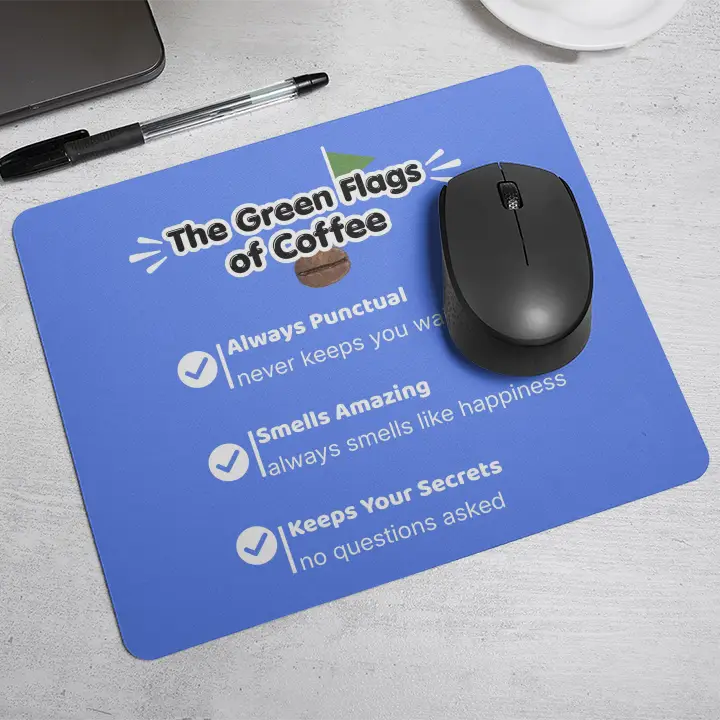 The green flags of coffee| Mouse Pad