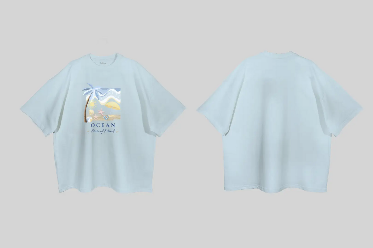 Ocean-State of Mind| Boulevard Oversized T-Shirt