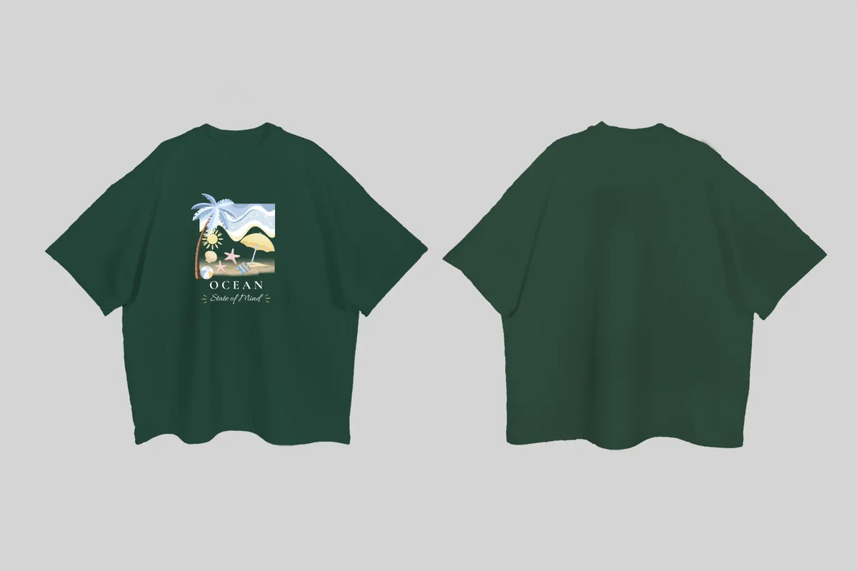 Ocean-State of Mind| Boulevard Oversized T-Shirt